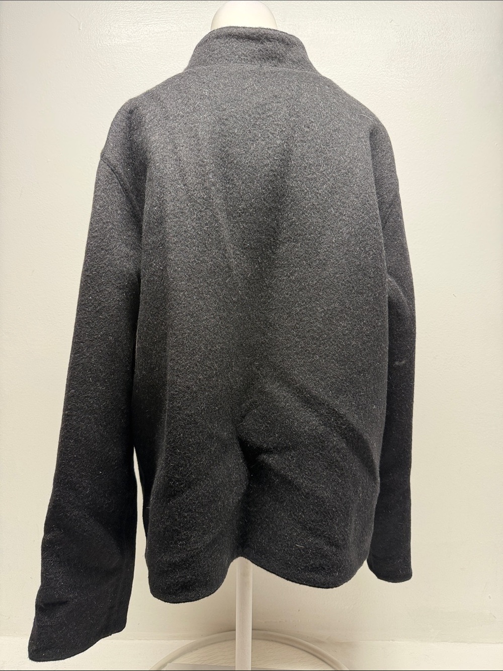 Millma's 100% Alpaca Jacket Knit Sweater Reversible Gray Black Plus Size XXL - Picture 5 of 10